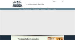 Desktop Screenshot of lajollabarassociation.com