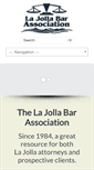 Mobile Screenshot of lajollabarassociation.com