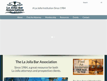 Tablet Screenshot of lajollabarassociation.com